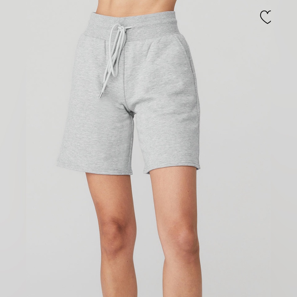 ALO Yoga Light Gray Athletic Shorts